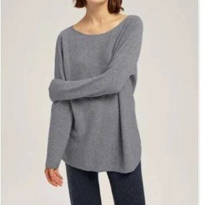 Gentle Herd wool sweater in smoke, size M